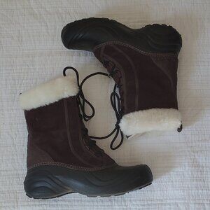 Columbia Brown Winter Snow Boots Womens Size 7
